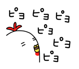 Oshaberi rooster sticker #14396494