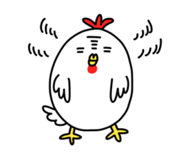 Oshaberi rooster sticker #14396510