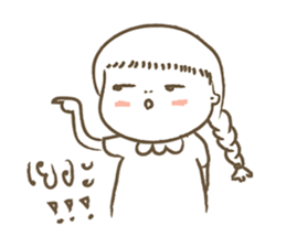 A girl in the toilet sticker #14396958