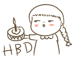 A girl in the toilet sticker #14396972