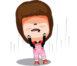 Cute Girl Pink v.2 sticker #14396976