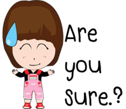 Cute Girl Pink v.2 sticker #14396983