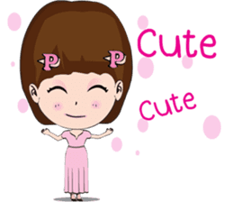 Cute Girl Pink v.2 sticker #14396984