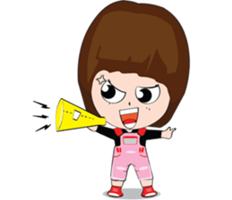 Cute Girl Pink v.2 sticker #14396993