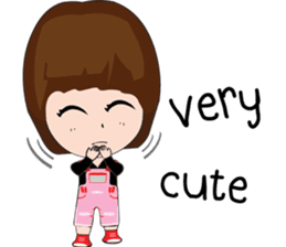 Cute Girl Pink v.2 sticker #14396997