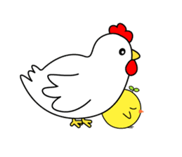 Chick New Year Cards sticker #14397086