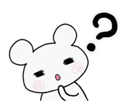 It moves, I answer by a white bear. sticker #14397545