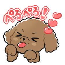 Toy poodle-chan sticker #14398010