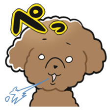 Toy poodle-chan sticker #14398021