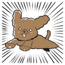 Toy poodle-chan sticker #14398033