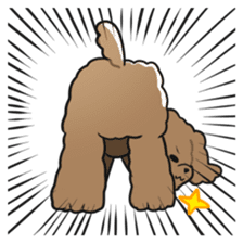 Toy poodle-chan sticker #14398037