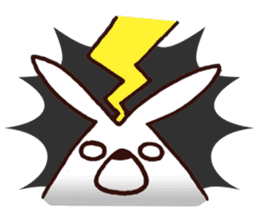 Bear and Rice cake rabbit 1 sticker #14398151