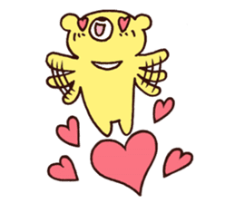 Bear and Rice cake rabbit 1 sticker #14398153