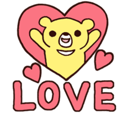 Bear and Rice cake rabbit 1 sticker #14398154