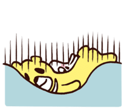 Bear and Rice cake rabbit 1 sticker #14398160