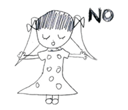 Ice cream with girls sticker #14398369