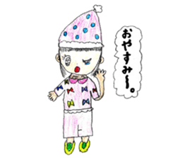 Ice cream with girls sticker #14398370