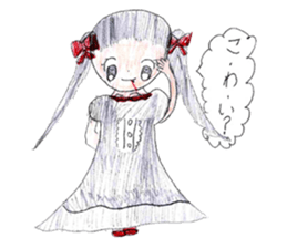 Ice cream with girls sticker #14398373