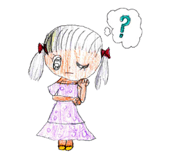 Ice cream with girls sticker #14398375