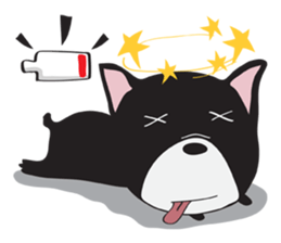 Frence Bulldog (Black Dogs) sticker #14398441