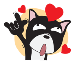 Frence Bulldog (Black Dogs) sticker #14398447