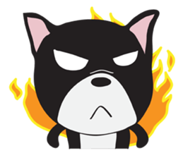Frence Bulldog (Black Dogs) sticker #14398450