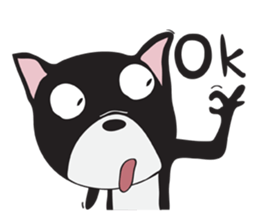 Frence Bulldog (Black Dogs) sticker #14398454