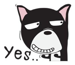 Frence Bulldog (Black Dogs) sticker #14398455