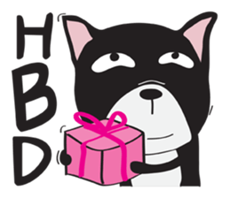 Frence Bulldog (Black Dogs) sticker #14398457