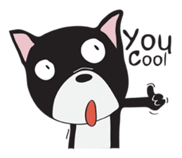 Frence Bulldog (Black Dogs) sticker #14398468