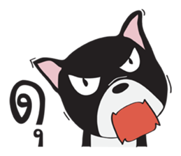 Frence Bulldog (Black Dogs) sticker #14398475