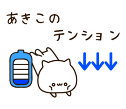 The name Akiko sticker #14398669