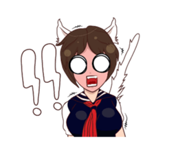 Cat girl mania sticker #14398767