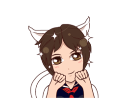 Cat girl mania sticker #14398769