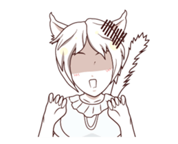 Cat girl mania sticker #14398778