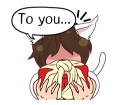 Cat girl mania sticker #14398779