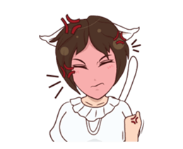 Cat girl mania sticker #14398780