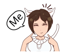 Cat girl mania sticker #14398781