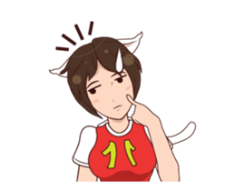 Cat girl mania sticker #14398785