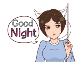 Cat girl mania sticker #14398789