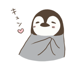 polar bear with penguin 2 sticker #14399655