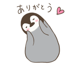 polar bear with penguin 2 sticker #14399656