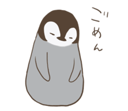 polar bear with penguin 2 sticker #14399675