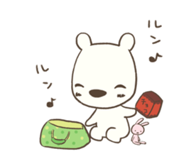 polar bear with penguin 2 sticker #14399687