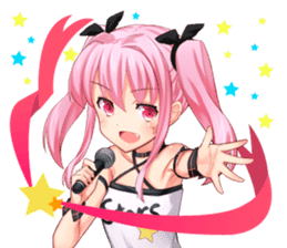 Stars at Belle idol! Rin-chan! sticker #14400476