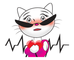 Sweetheart Cat 2- animated sticker sticker #14401965