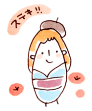 kimono girl! sticker #14402058
