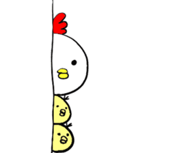 Niwasan to Piyosuke(fowl and chick) sticker #14402488