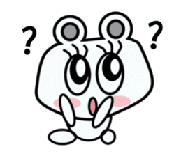 A cute white bear and brown bear sticker #14402864