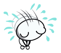 A cute white bear and brown bear sticker #14402872